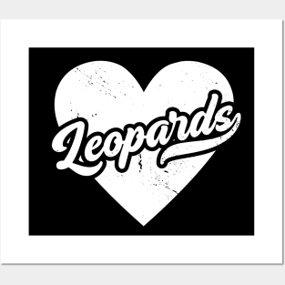 Vintage Leopards School Spirit // High School Football Mascot // Go Leopards Posters and Art